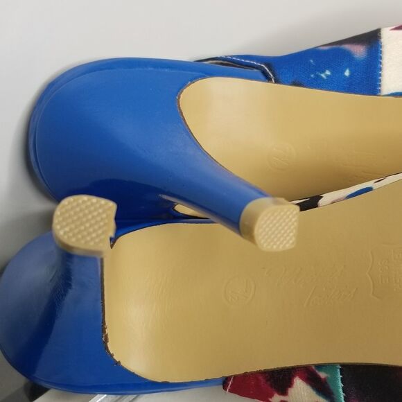 Mootsie Tootsies Women's‎ Multi Color Open Toe Dress Heels Size 7.5M - Picture 8 of 11